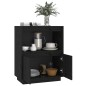 vidaXL Sideboard Schwarz 60x34x75 cm Massivholz Kiefer vidaXL Sideboard Schwarz 60x34x75 cm Massivholz Kiefer