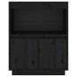 vidaXL Sideboard Schwarz 60x34x75 cm Massivholz Kiefer vidaXL Sideboard Schwarz 60x34x75 cm Massivholz Kiefer