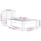 vidaXL Massivholzbett 90x200 cm vidaXL Massivholzbett 90x200 cm