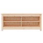 vidaXL Schuhbank 110x38x45,5 cm Massivholz Kiefer vidaXL Schuhbank 110x38x45,5 cm Massivholz Kiefer