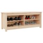 vidaXL Schuhbank 110x38x45,5 cm Massivholz Kiefer vidaXL Schuhbank 110x38x45,5 cm Massivholz Kiefer