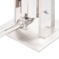 vidaXL Manueller Wurstfüller Silbern 3 L Edelstahl vidaXL Manueller Wurstfüller Silbern 3 L Edelstahl