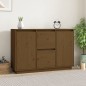 vidaXL Sideboard Honigbraun 111x34x75 cm Massivholz Kiefer vidaXL Sideboard Honigbraun 111x34x75 cm Massivholz Kiefer