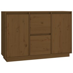 vidaXL Sideboard Honigbraun 111x34x75 cm Massivholz Kiefer