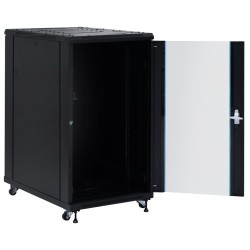 vidaXL 22U Netzwerkschrank mit Rollen 19" IP20 1050x600x1170 mm