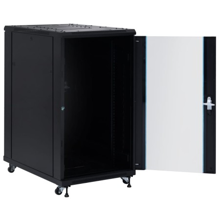 vidaXL 22U Netzwerkschrank mit Rollen 19" IP20 1050x600x1170 mm