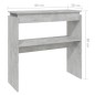 vidaXL Konsolentisch Betongrau 80x30x80 cm Holzwerkstoff vidaXL Konsolentisch Betongrau 80x30x80 cm Holzwerkstoff