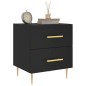 vidaXL Nachttische 2 Stk. Schwarz 40x35x47,5 cm Holzwerkstoff vidaXL Nachttische 2 Stk. Schwarz 40x35x47,5 cm Holzwerkstoff