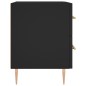 vidaXL Nachttische 2 Stk. Schwarz 40x35x47,5 cm Holzwerkstoff vidaXL Nachttische 2 Stk. Schwarz 40x35x47,5 cm Holzwerkstoff
