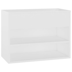 vidaXL Schuhbank Weiß 60x30x45 cm Holzwerkstoff