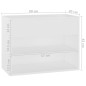 vidaXL Schuhbank Weiß 60x30x45 cm Holzwerkstoff vidaXL Schuhbank Weiß 60x30x45 cm Holzwerkstoff