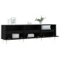 vidaXL TV-Schrank Schwarz 150x30x44,5 cm Holzwerkstoff vidaXL TV-Schrank Schwarz 150x30x44,5 cm Holzwerkstoff
