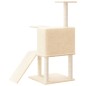 vidaXL Kratzbaum mit Sisal-Kratzsäulen Creme 109 cm vidaXL Kratzbaum mit Sisal-Kratzsäulen Creme 109 cm