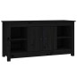 vidaXL TV-Schrank Schwarz 103x36,5x52 cm Massivholz Kiefer vidaXL TV-Schrank Schwarz 103x36,5x52 cm Massivholz Kiefer