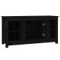 vidaXL TV-Schrank Schwarz 103x36,5x52 cm Massivholz Kiefer vidaXL TV-Schrank Schwarz 103x36,5x52 cm Massivholz Kiefer
