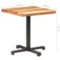 vidaXL Bistrotisch Quadratisch 70x70x75 cm Akazie Massivholz vidaXL Bistrotisch Quadratisch 70x70x75 cm Akazie Massivholz