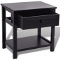 vidaXL Nachttisch Holz 2 Stk. Schwarz vidaXL Nachttisch Holz 2 Stk. Schwarz