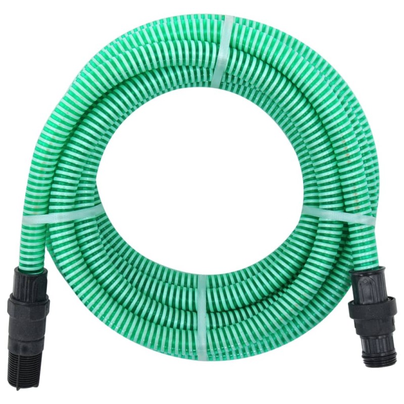vidaXL Saugschlauch mit PVC-Anschlüssen Grün 1" 10 m PVC vidaXL Saugschlauch mit PVC-Anschlüssen Grün 1" 10 m PVC
