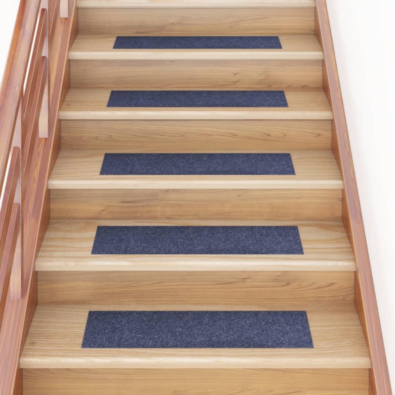 vidaXL Selbstklebende Treppenmatten 15 Stk. 76x20 cm Graublau vidaXL Selbstklebende Treppenmatten 15 Stk. 76x20 cm Graublau
