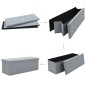 Faltbare Sitzbank Leinenoptik 110×38×38 cm Hellgrau Faltbare Sitzbank Leinenoptik 110×38×38 cm Hellgrau