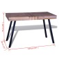 vidaXL Tisch Altholz Teak vidaXL Tisch Altholz Teak