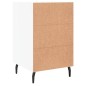 vidaXL Nachttisch Weiß 40x40x66 cm Holzwerkstoff vidaXL Nachttisch Weiß 40x40x66 cm Holzwerkstoff