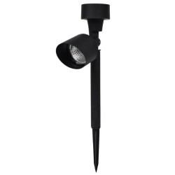 Outdoor LED-Solarstrahler 12 Stk. Schwarz