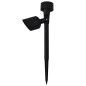 Outdoor LED-Solarstrahler 12 Stk. Schwarz Outdoor LED-Solarstrahler 12 Stk. Schwarz