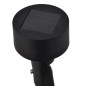 Outdoor LED-Solarstrahler 12 Stk. Schwarz Outdoor LED-Solarstrahler 12 Stk. Schwarz
