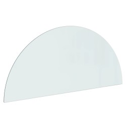 vidaXL Funkenschutzplatte Glas Halbrund 1200x500 mm