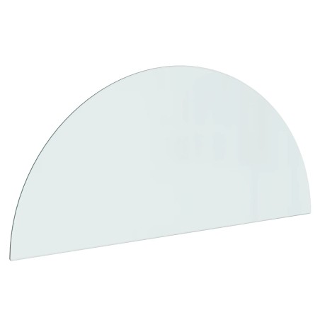 vidaXL Funkenschutzplatte Glas Halbrund 1200x500 mm