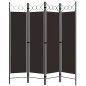 vidaXL 4-tlg. Raumteiler Braun 160 x 180 cm vidaXL 4-tlg. Raumteiler Braun 160 x 180 cm