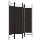 vidaXL 4-tlg. Raumteiler Braun 160 x 180 cm vidaXL 4-tlg. Raumteiler Braun 160 x 180 cm
