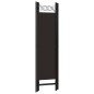 vidaXL 4-tlg. Raumteiler Braun 160 x 180 cm vidaXL 4-tlg. Raumteiler Braun 160 x 180 cm