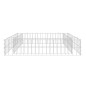 vidaXL Gabionen-Hochbeet Verzinkter Stahl 100x100x20 cm vidaXL Gabionen-Hochbeet Verzinkter Stahl 100x100x20 cm