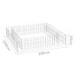 vidaXL Gabionen-Hochbeet Verzinkter Stahl 100x100x20 cm vidaXL Gabionen-Hochbeet Verzinkter Stahl 100x100x20 cm