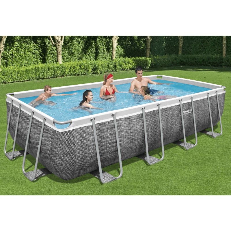Bestway Power Steel Swimmingpool-Set Rechteckig 549x274x122 cm Bestway Power Steel Swimmingpool-Set Rechteckig 549x274x122 cm