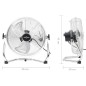 vidaXL Bodenventilator 3 Geschwindigkeitsstufen 40 cm 40 W vidaXL Bodenventilator 3 Geschwindigkeitsstufen 40 cm 40 W