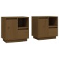 vidaXL Nachttische 2 Stk. Honigbraun 50x34x50 cm Massivholz Kiefer vidaXL Nachttische 2 Stk. Honigbraun 50x34x50 cm Massivholz Kiefer