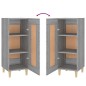 vidaXL Sideboard Grau Sonoma 34,5x34x90 cm Holzwerkstoff vidaXL Sideboard Grau Sonoma 34,5x34x90 cm Holzwerkstoff