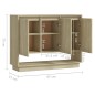 vidaXL Sideboard Sonoma-Eiche 97x31x75 cm Holzwerkstoff vidaXL Sideboard Sonoma-Eiche 97x31x75 cm Holzwerkstoff