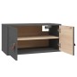 vidaXL Wandschrank Grau 60x30x30 cm Massivholz Kiefer vidaXL Wandschrank Grau 60x30x30 cm Massivholz Kiefer