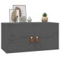 vidaXL Wandschrank Grau 60x30x30 cm Massivholz Kiefer vidaXL Wandschrank Grau 60x30x30 cm Massivholz Kiefer