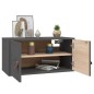 vidaXL Wandschrank Grau 60x30x30 cm Massivholz Kiefer vidaXL Wandschrank Grau 60x30x30 cm Massivholz Kiefer