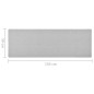 vidaXL Teppichläufer Hellgrau 50x150 cm vidaXL Teppichläufer Hellgrau 50x150 cm