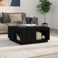 vidaXL Couchtisch Schwarz 80x81x36,5 cm Massivholz Kiefer vidaXL Couchtisch Schwarz 80x81x36,5 cm Massivholz Kiefer