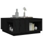 vidaXL Couchtisch Schwarz 80x81x36,5 cm Massivholz Kiefer vidaXL Couchtisch Schwarz 80x81x36,5 cm Massivholz Kiefer