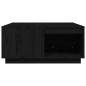 vidaXL Couchtisch Schwarz 80x81x36,5 cm Massivholz Kiefer vidaXL Couchtisch Schwarz 80x81x36,5 cm Massivholz Kiefer