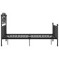 vidaXL Bettgestell Schwarz Metall 120x200 cm vidaXL Bettgestell Schwarz Metall 120x200 cm