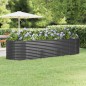 vidaXL Hochbeet Pulverbeschichteter Stahl 322x100x68 cm Anthrazit vidaXL Hochbeet Pulverbeschichteter Stahl 322x100x68 cm Anthrazit